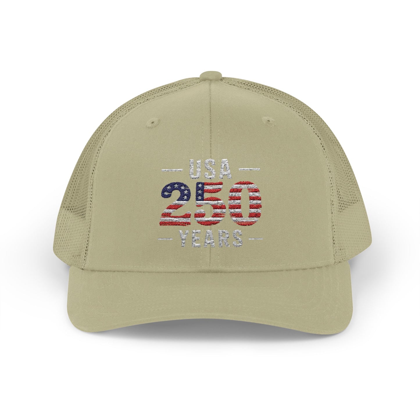 USA 250 Years Patriotic Trucker Cap