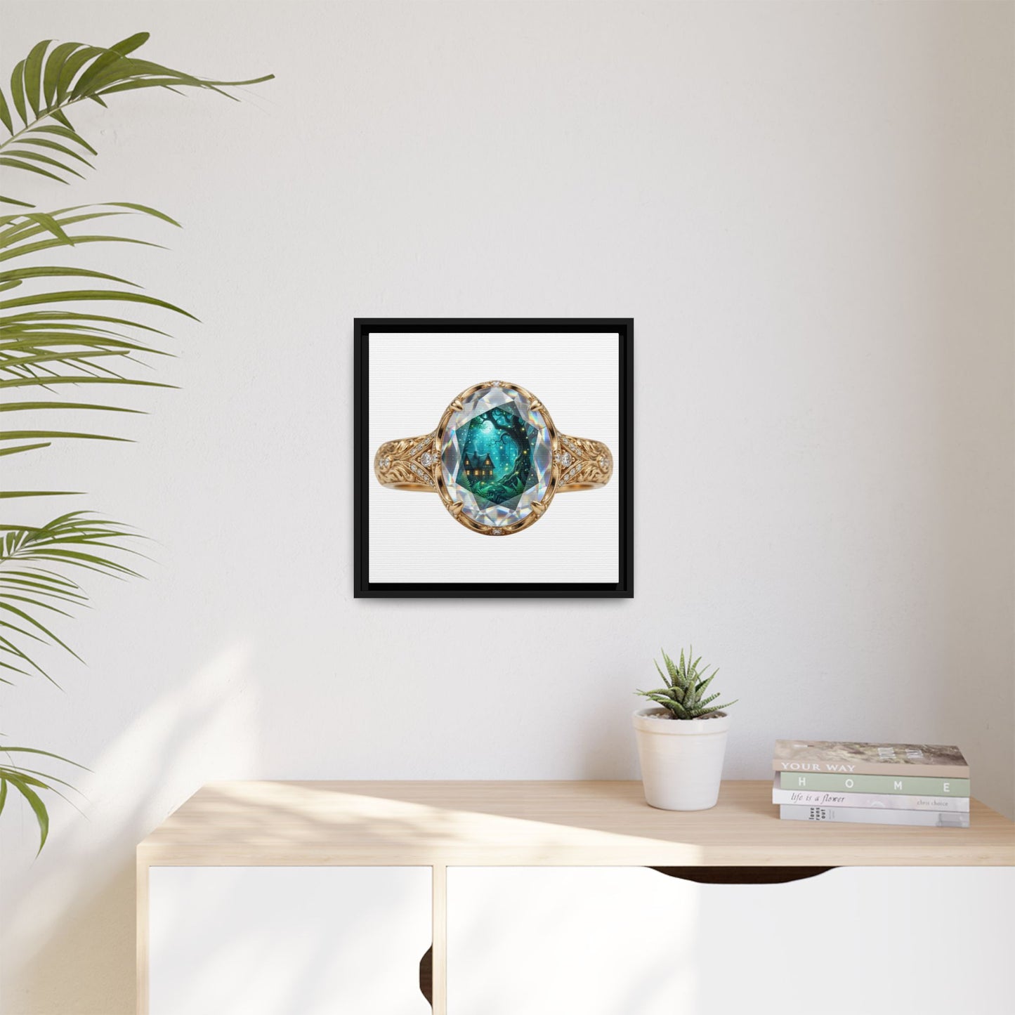 Emerald Radiance Signet Canvas