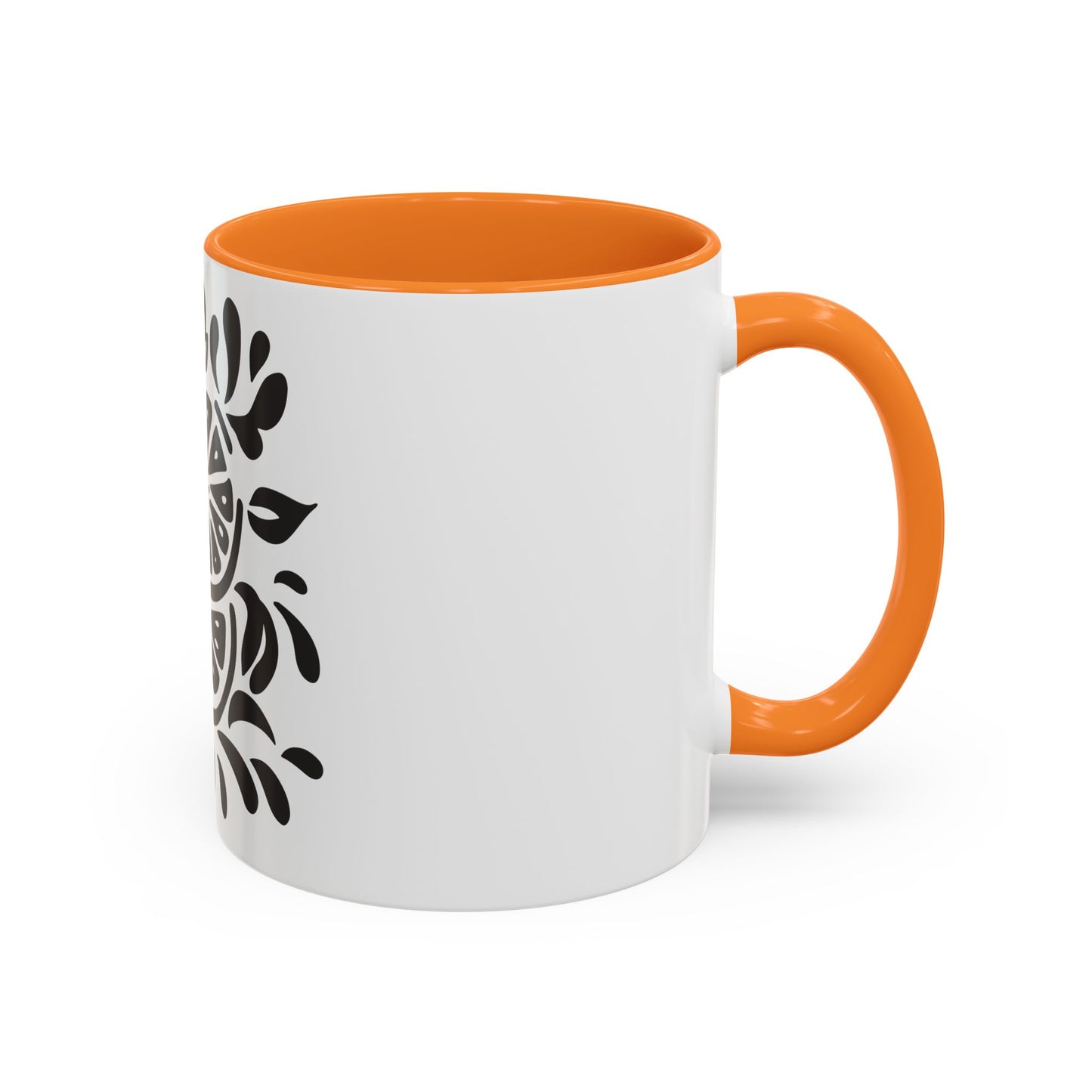 Monochrome Citrus Accent Mug