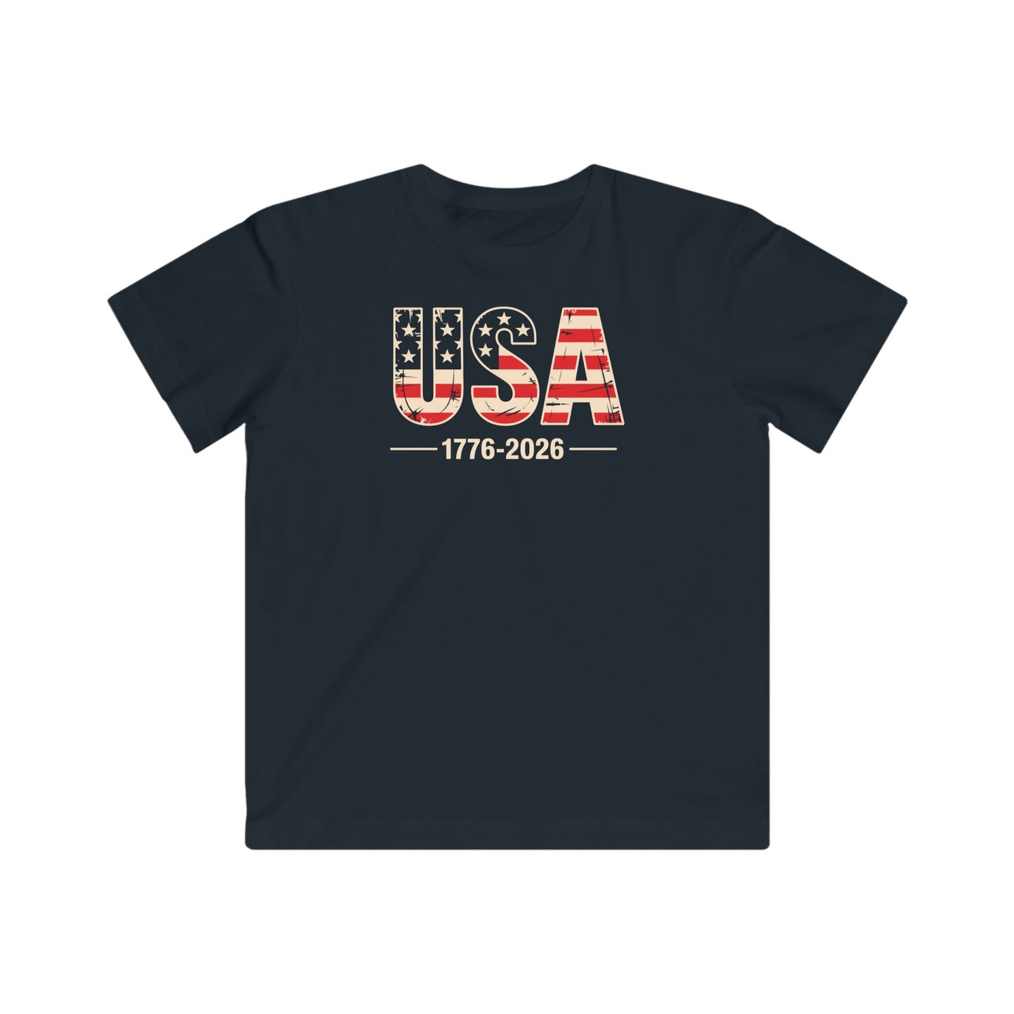 Youth USA 1776-2026 Patriotic Graphic T-Shirt