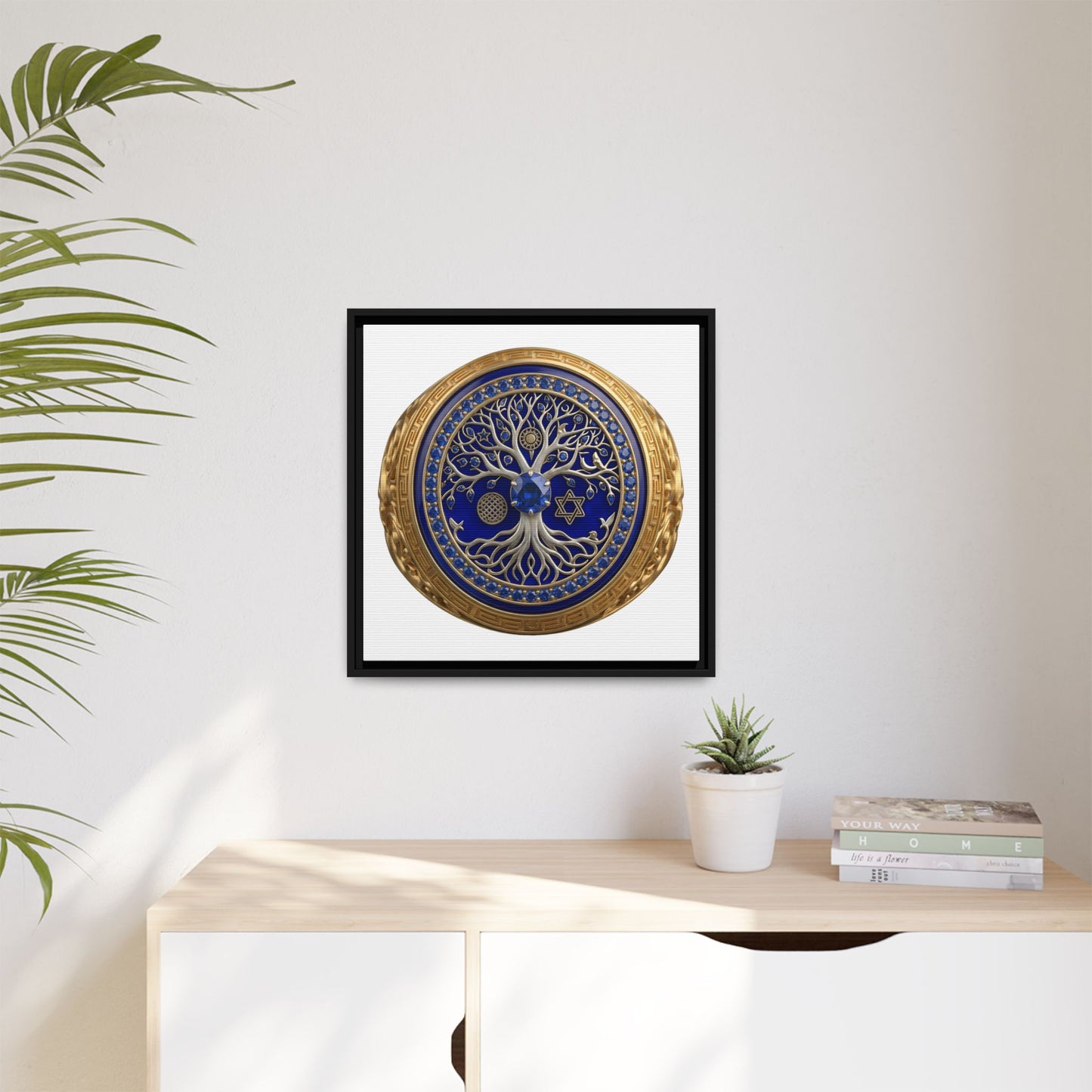 Sacred Tree Medallion Canvas Print