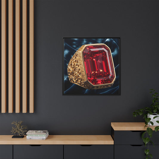 Vintage Ruby Signet Ring Canvas