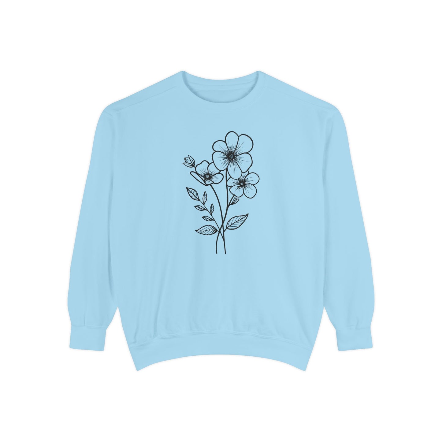 Minimal Botanical Crewneck Sweatshirt