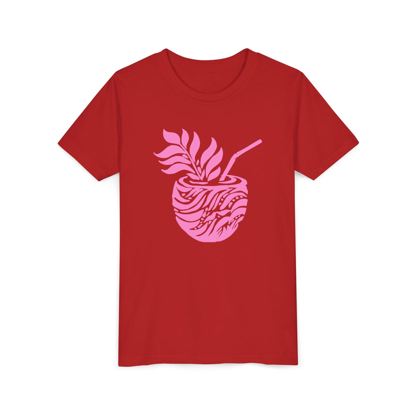 Youth Pink Aloha Drink Tee