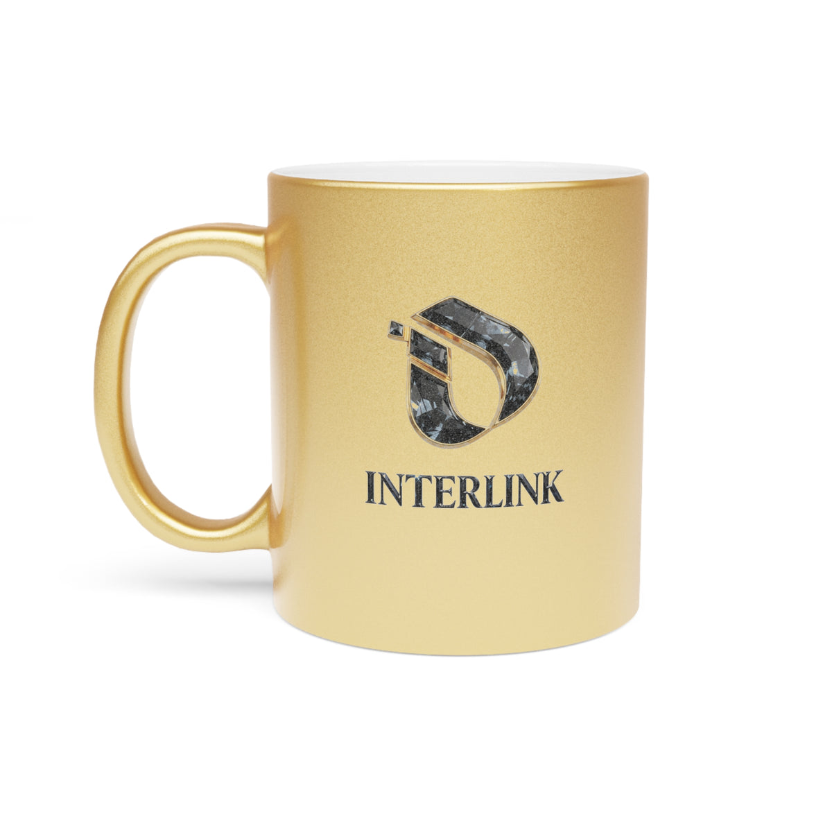 Black Diamond Interlink Metallic-Finish 11oz Ceramic Mug