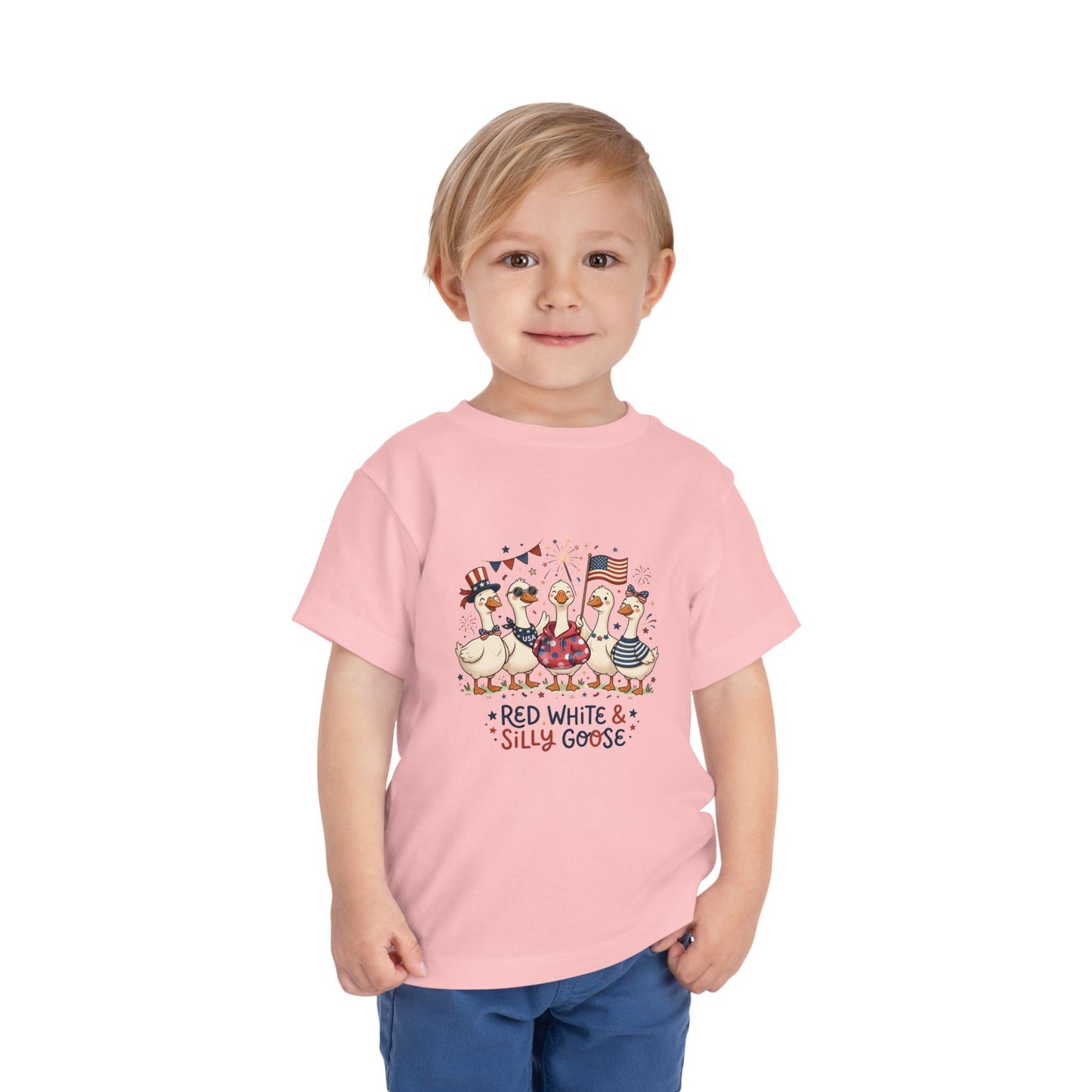 Red White & Silly Goose Toddler T-Shirt