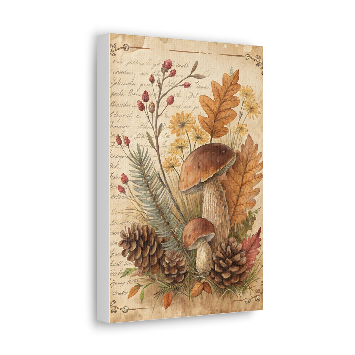 Autumn Forager Canvas Print