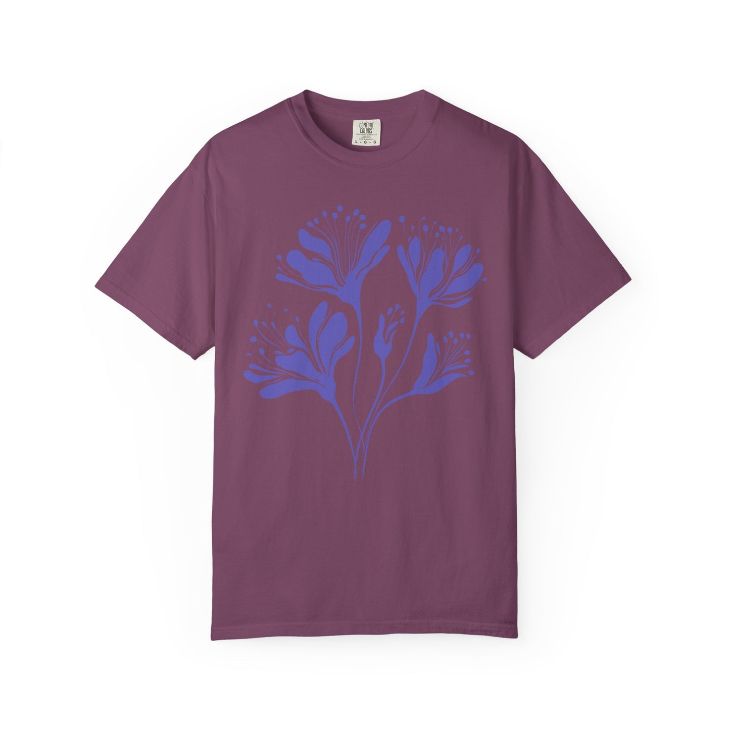Purple Floral Graphic T-Shirt