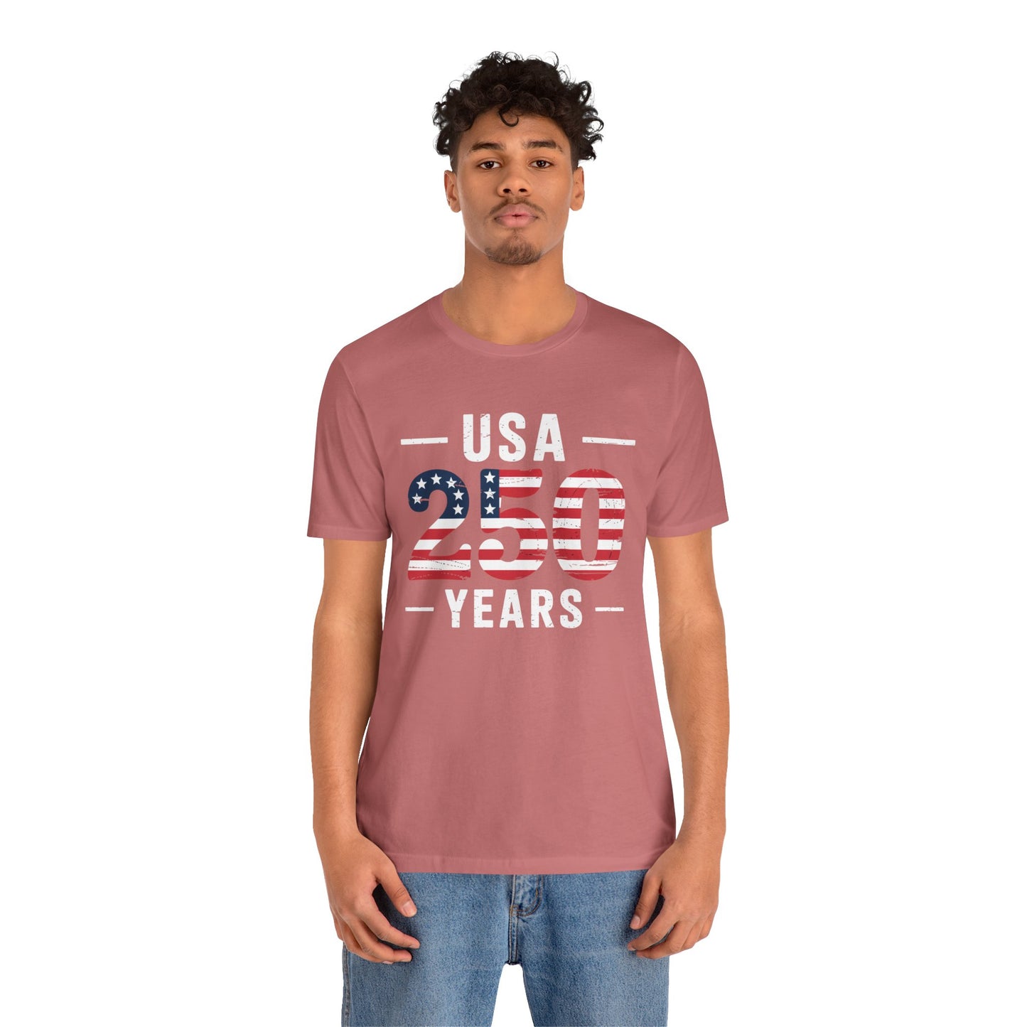USA 250 Years Patriotic Flag T-Shirt