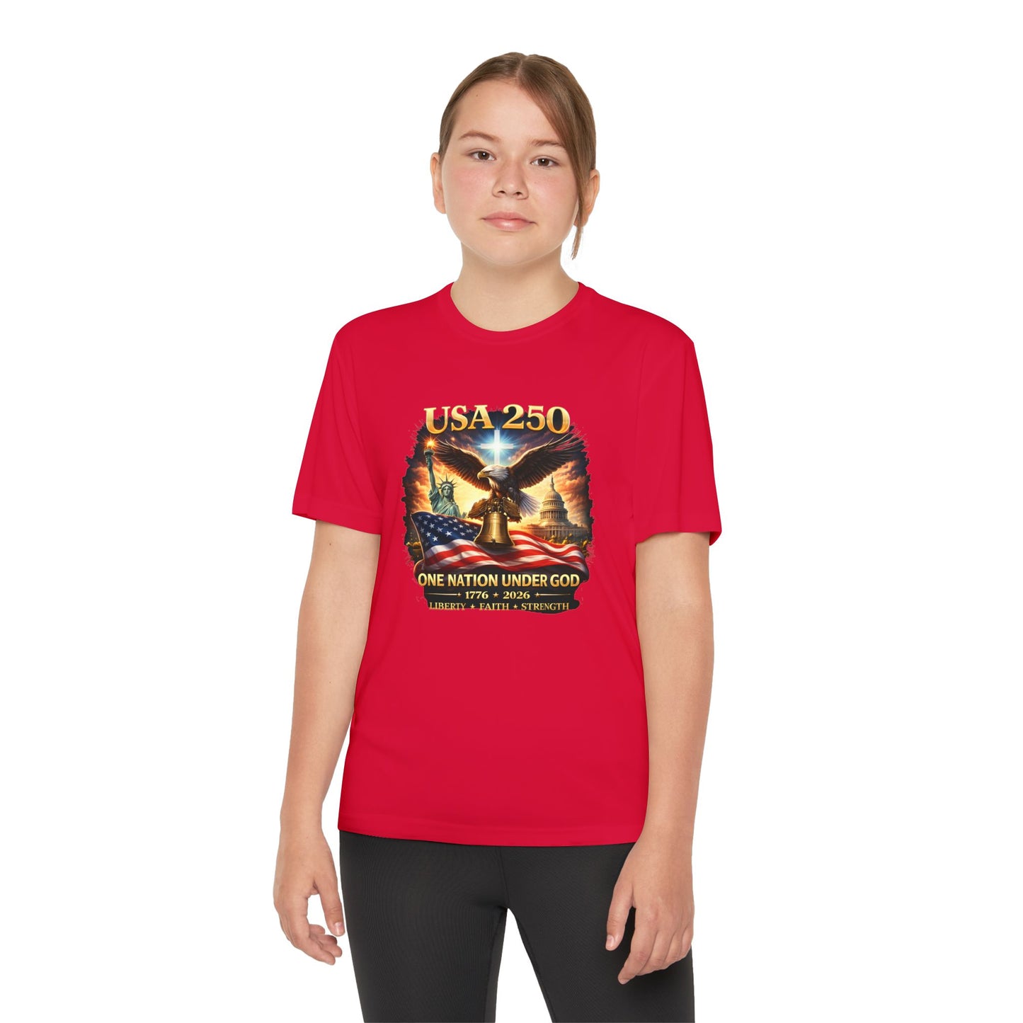 USA 250 Youth Patriotic Graphic Tee