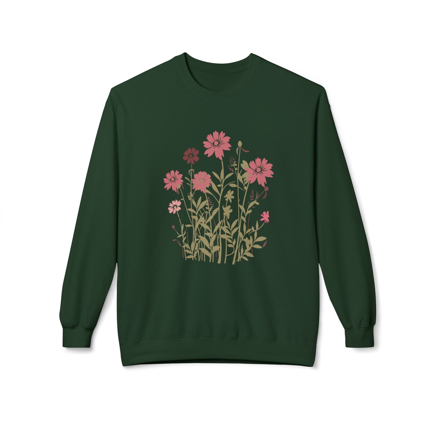 Wildflower Garden Graphic Crewneck Sweatshirt