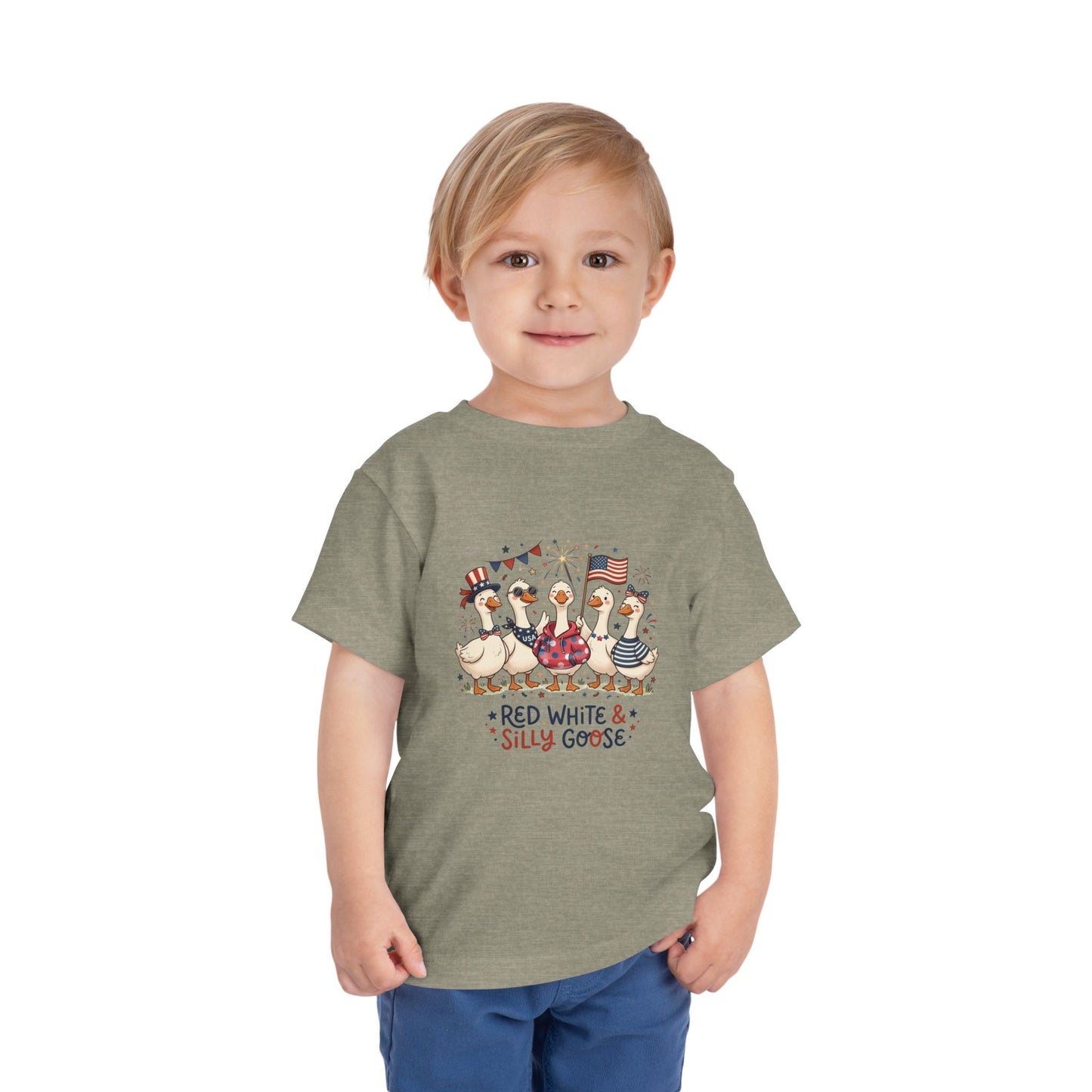 Red White & Silly Goose Toddler T-Shirt
