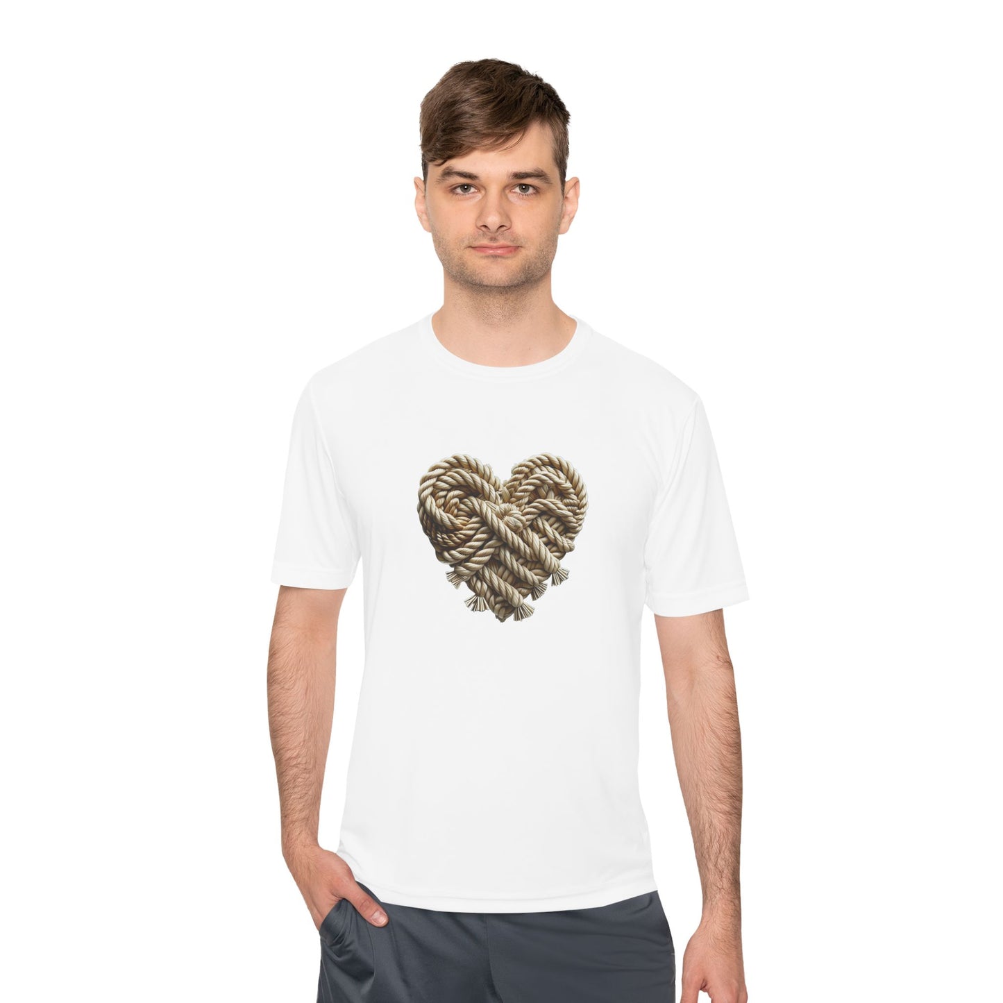 Knotted Rope Heart Men’s Performance Tee