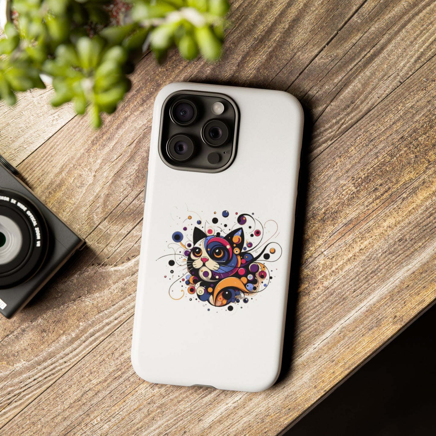 Color Burst Cat Phone Case