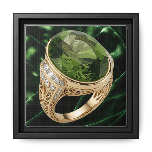 Peridot Emerald Radiance Ring Canvas