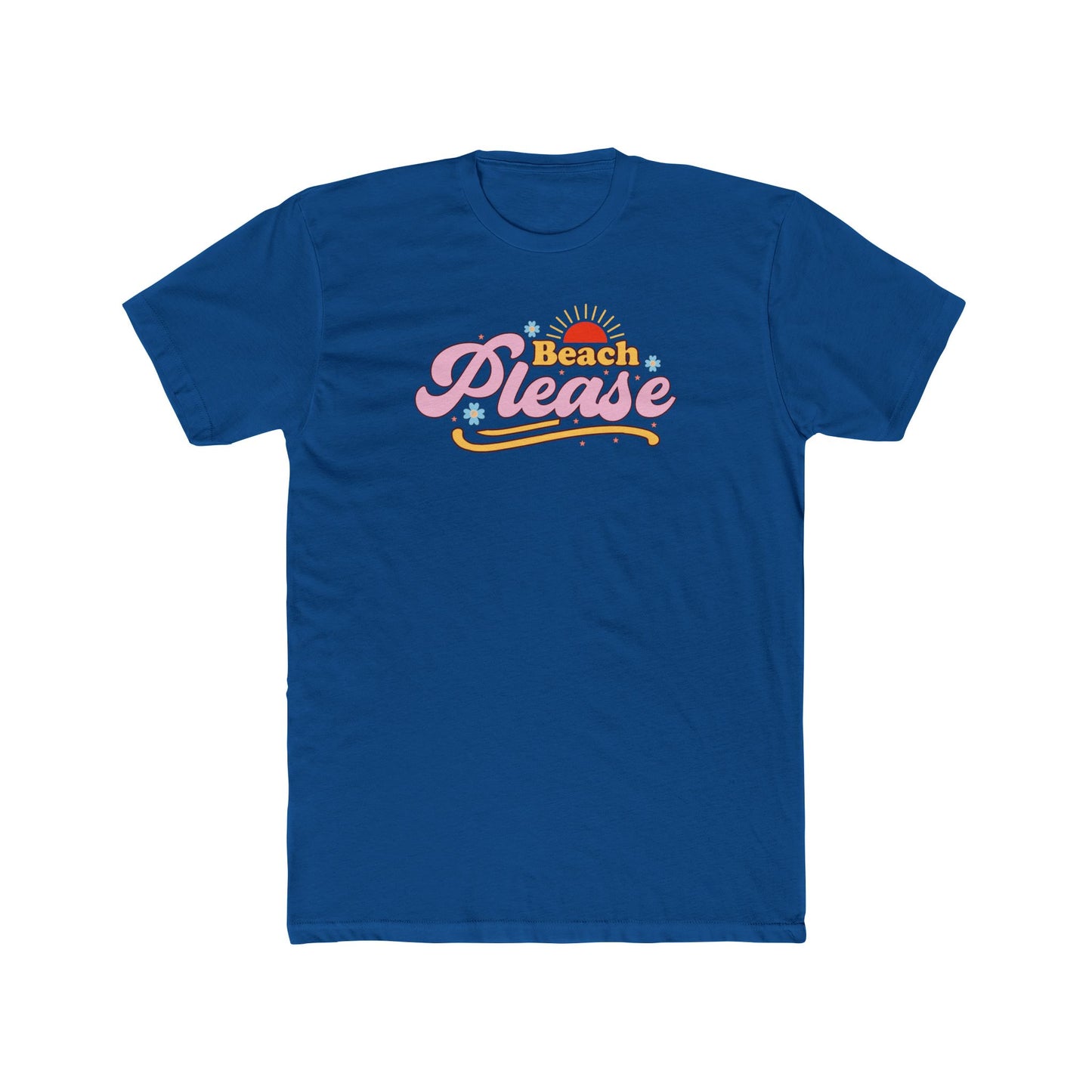 Beach Please Retro Sunset Tee