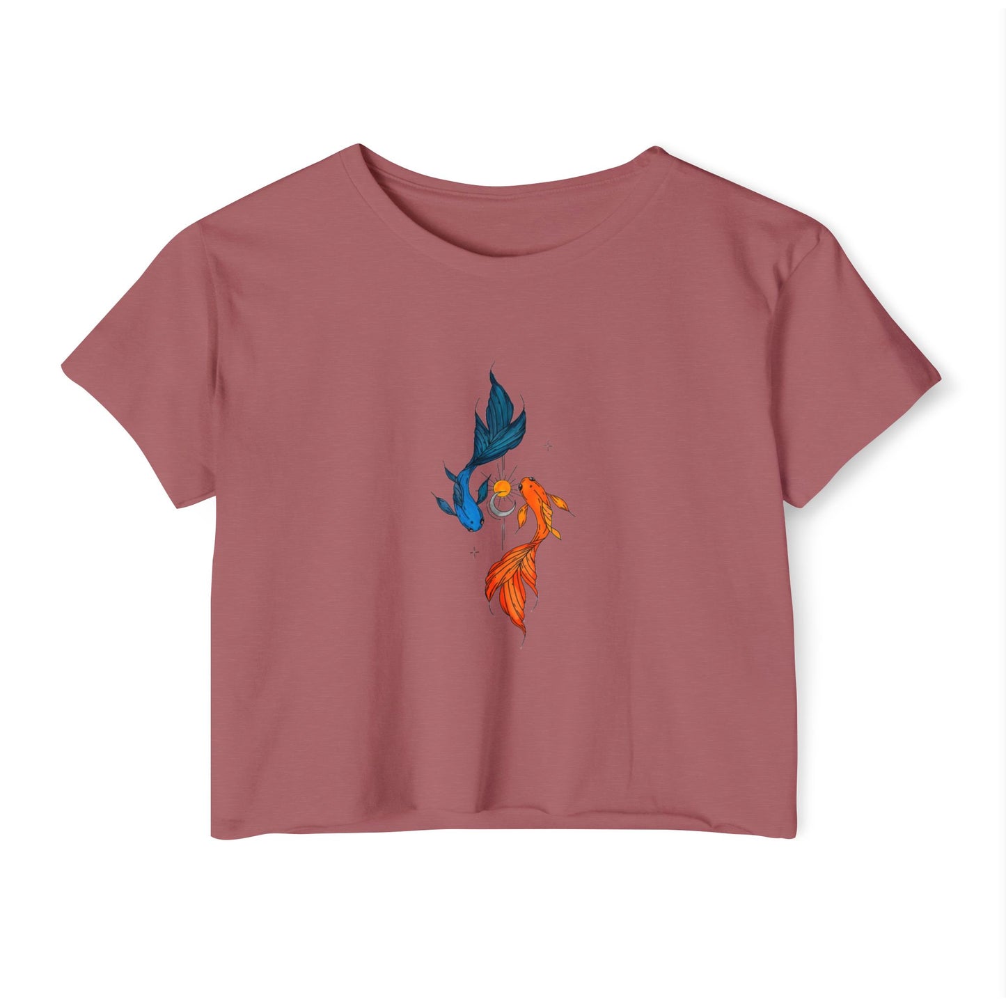 Twin Koi Harmony Boxy Tee