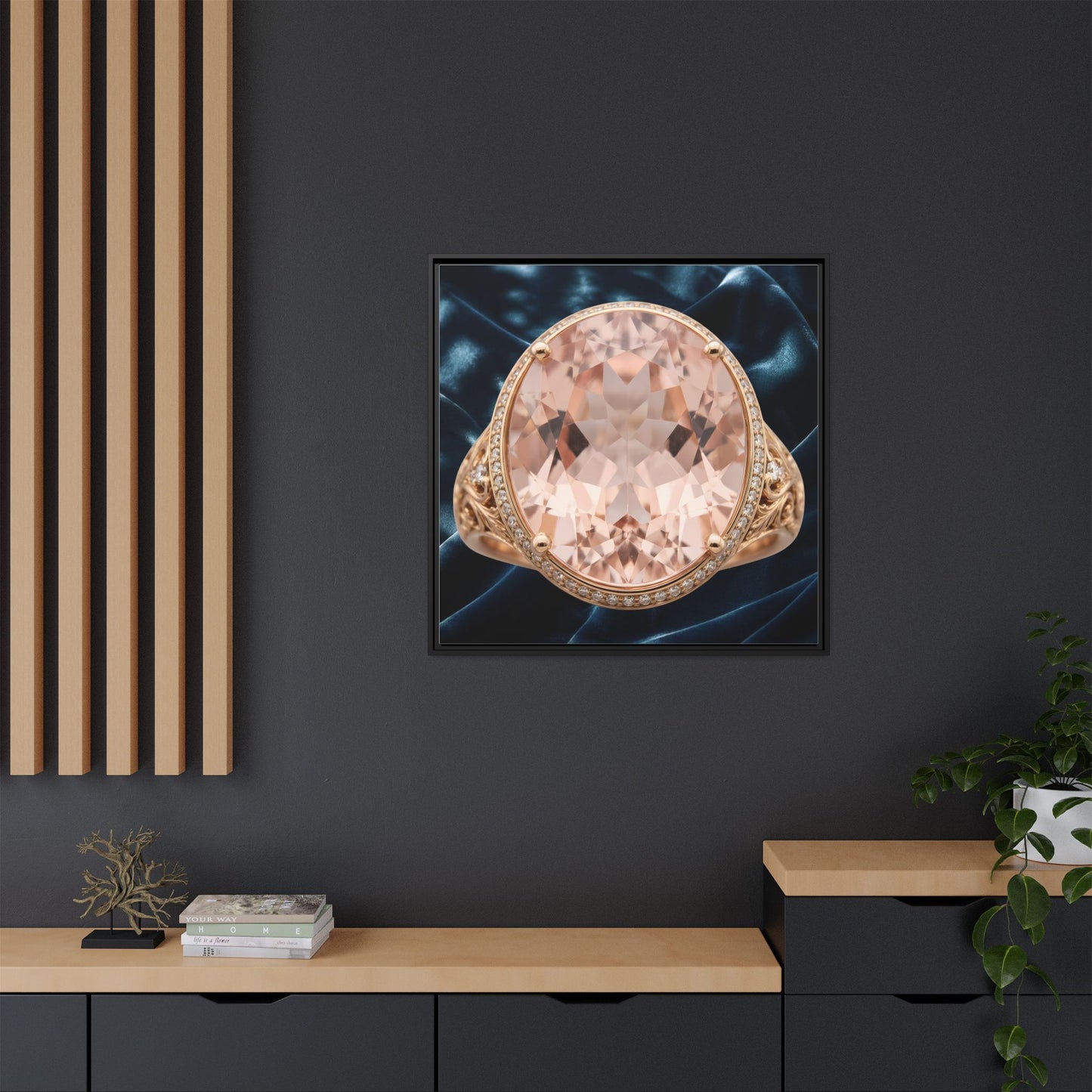 Morganite Velvet Glow Canvas
