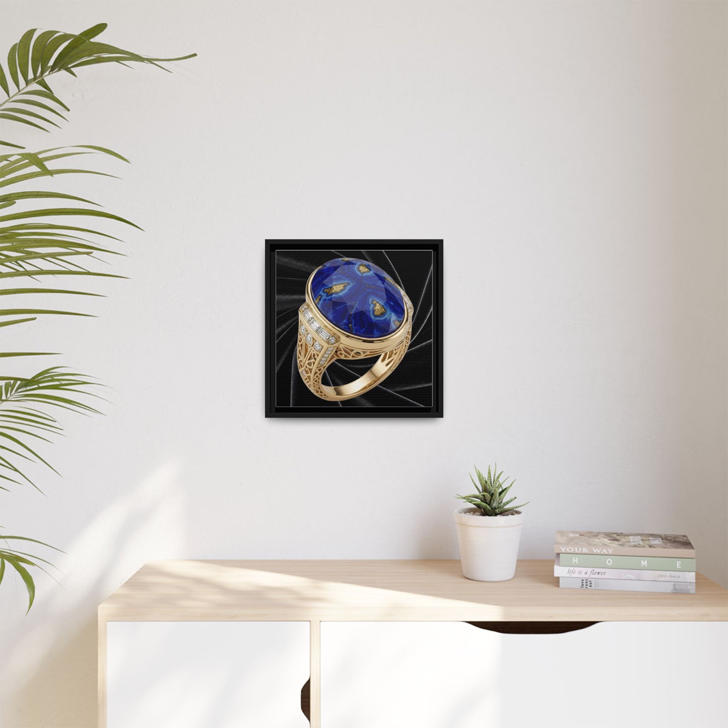 Lapis Midnight Satin Canvas