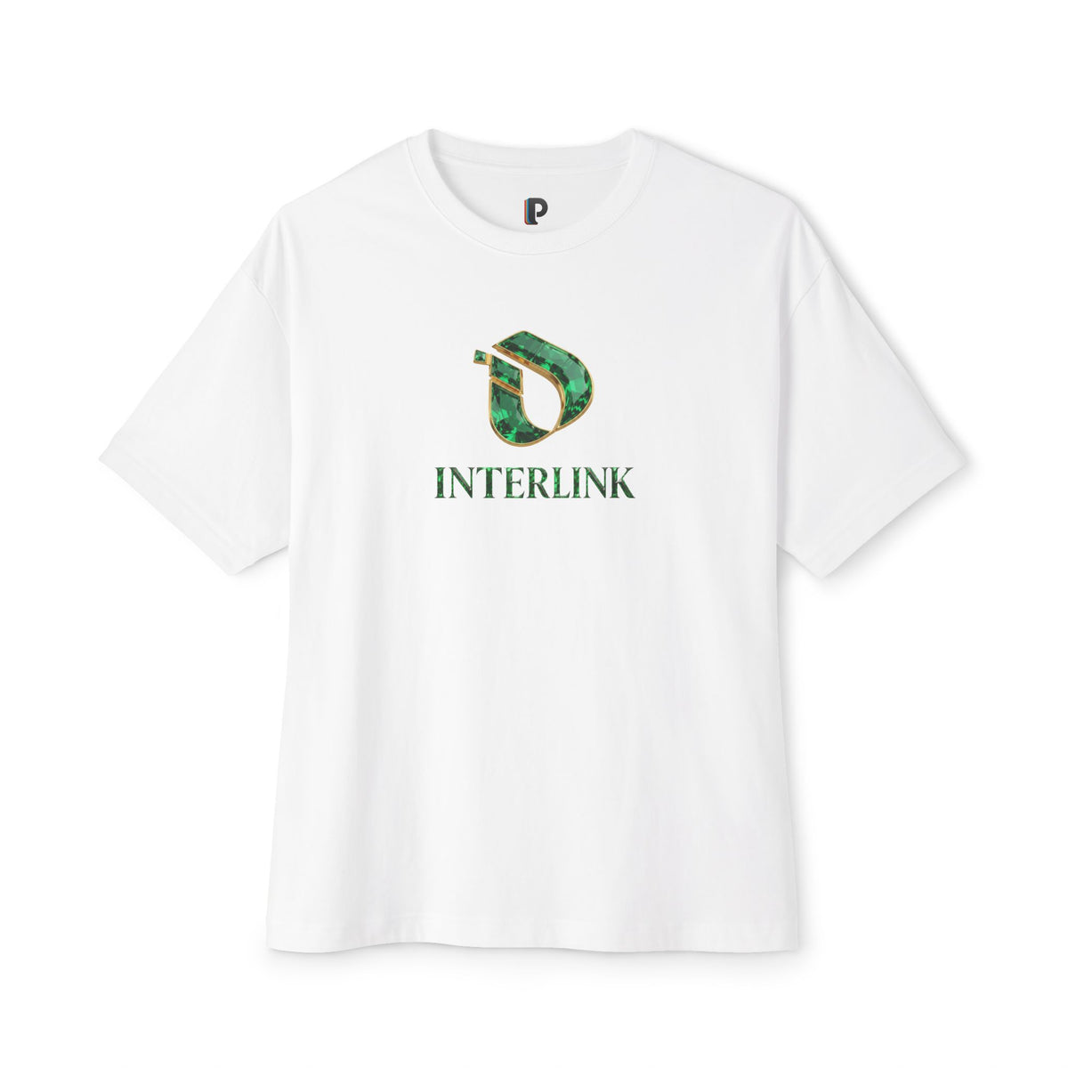 Emerald Facet Interlink Front Logo Boxy Tee
