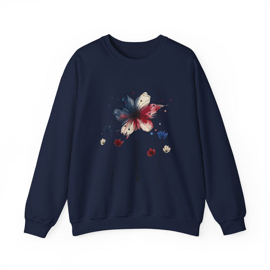 Midnight Bloom Graphic Crewneck Sweatshirt