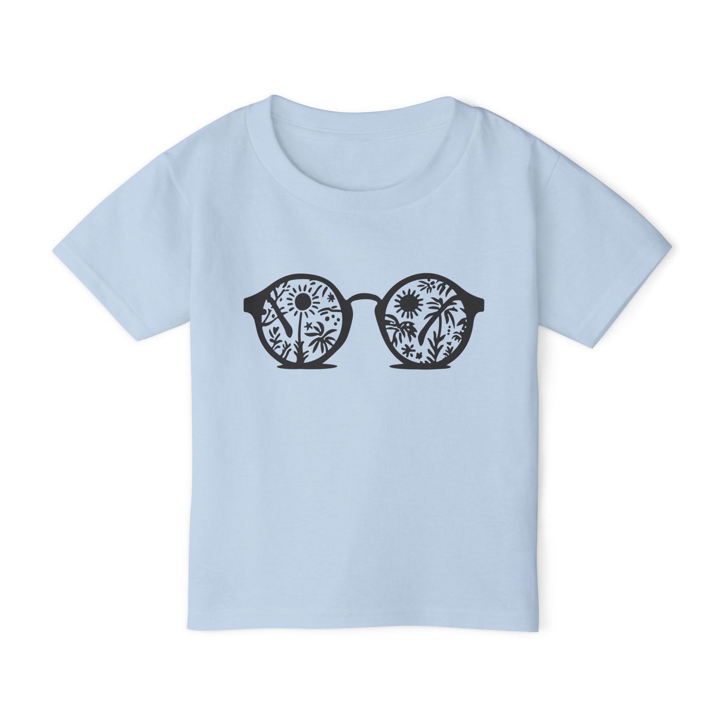 Toddler Floral Sunglasses Graphic T-Shirt