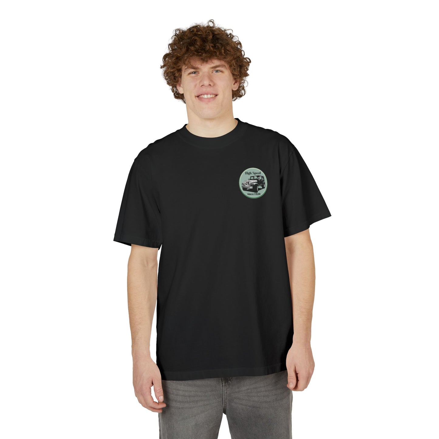 High Speed Vintage 4x4 Graphic Drop-Shoulder T-Shirt