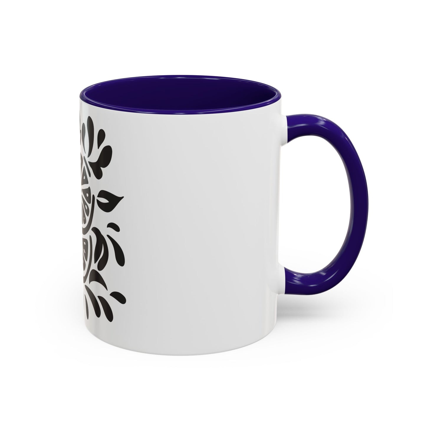 Monochrome Citrus Accent Mug