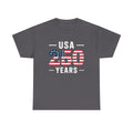 USA 250 Years Patriotic Flag Graphic T-Shirt