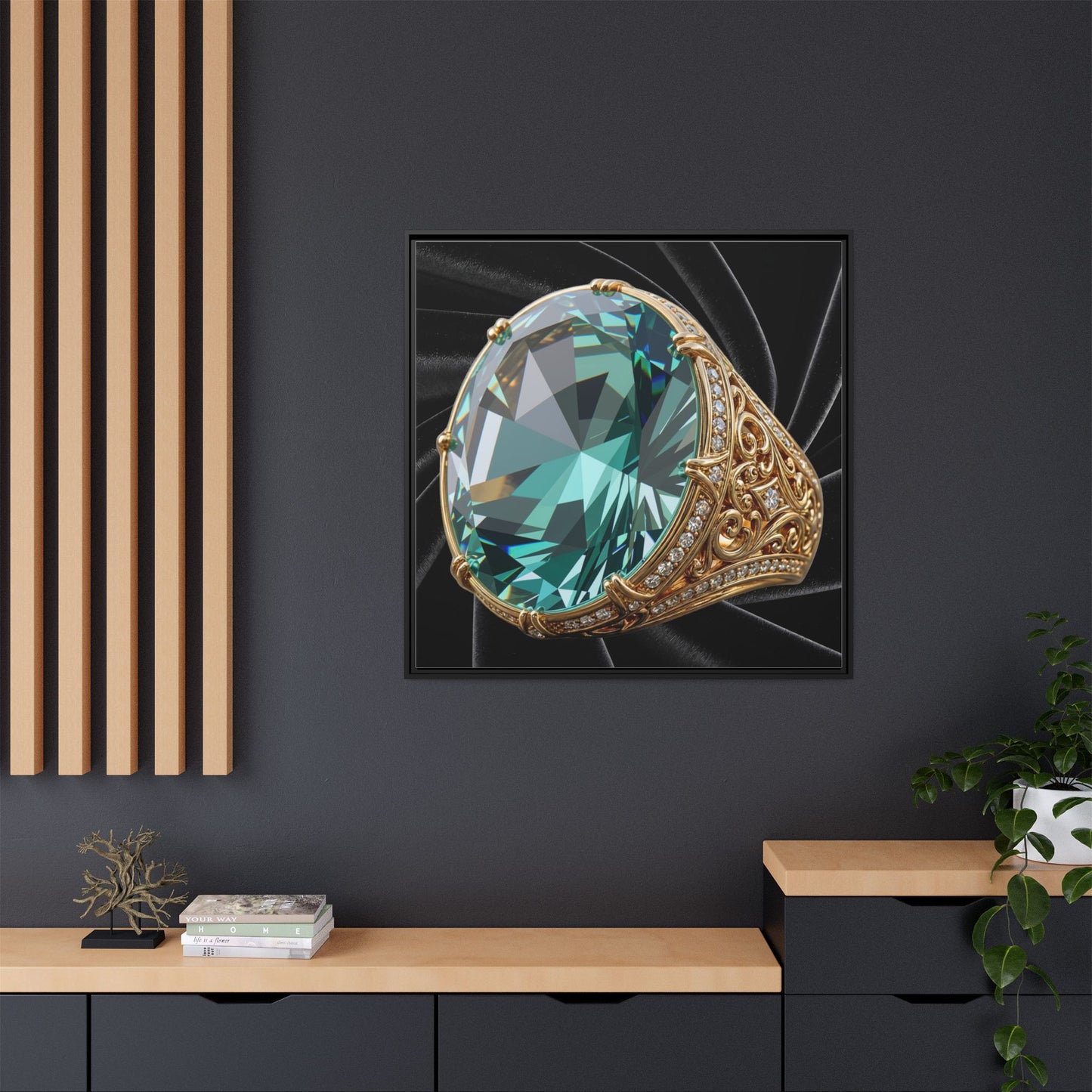 Silken Tourmaline Canvas