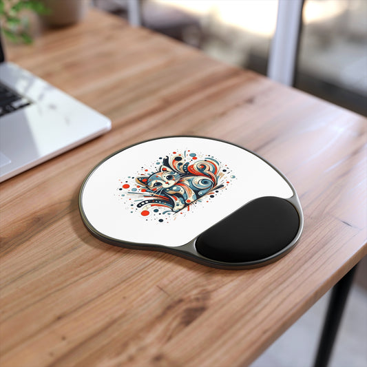 Carnival Curl Cat Mouse Pad