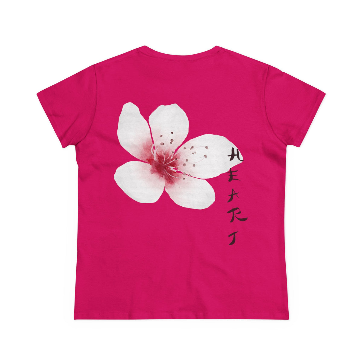 Sakura Blossom & HEART Back Print Women’s Tee