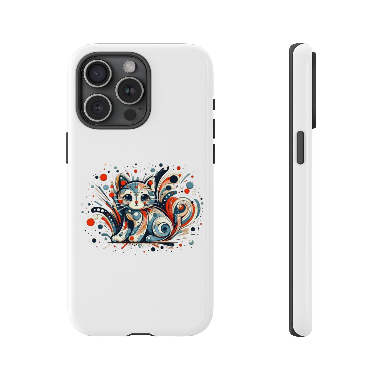 Filigree Cat Apple Phone Case