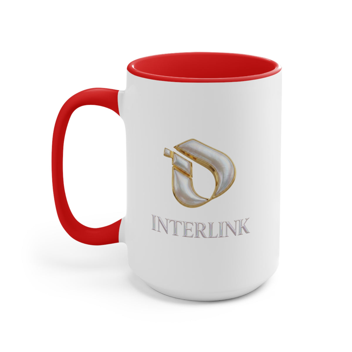 Pearl Glow Interlink Color Accent Ceramic Mug