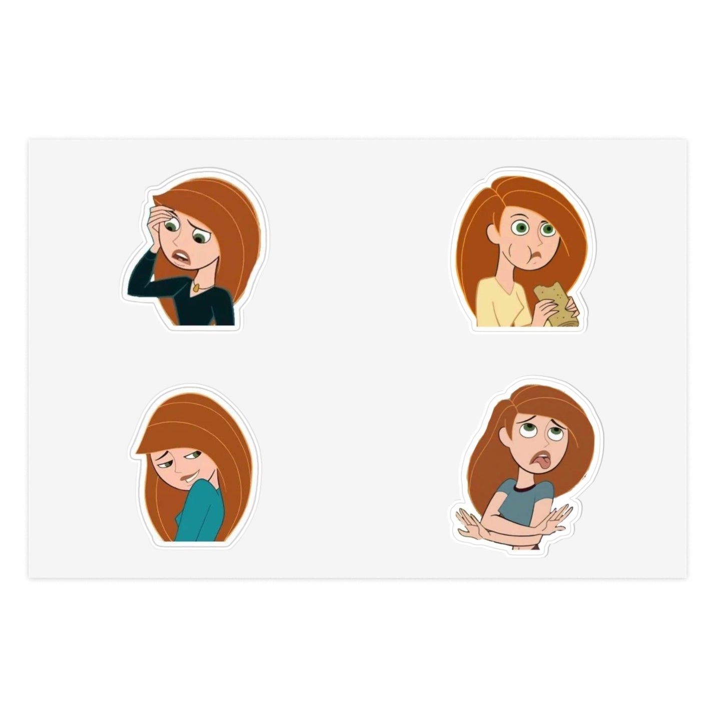 Retro Adventure Girl Sticker Sheet