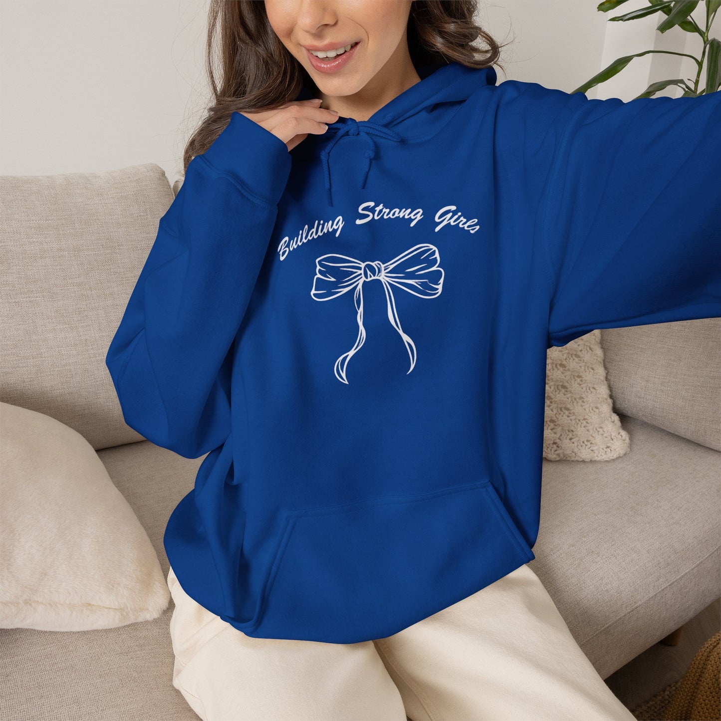 Building Strong Girls Ribbon Hoodie