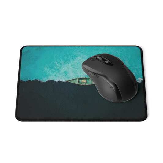 Aerial Ocean Boat Mouse Pad