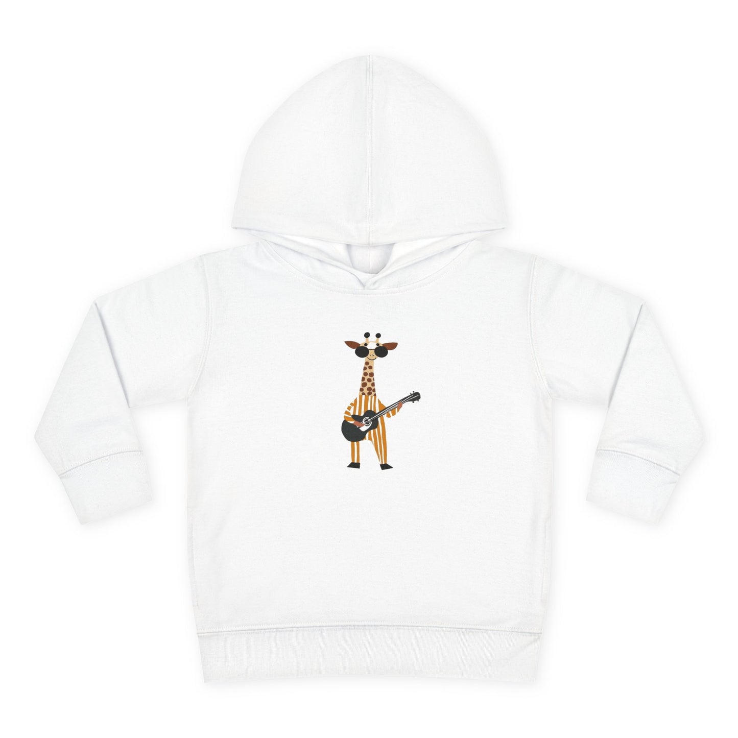 Guitar-Playing Giraffe Toddler Hoodie