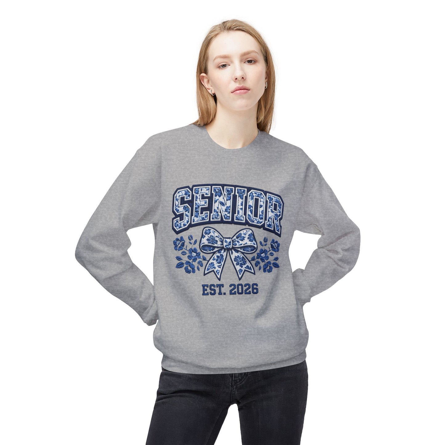 Senior 2026 Graphic Women's Crewneck Sweatshirt