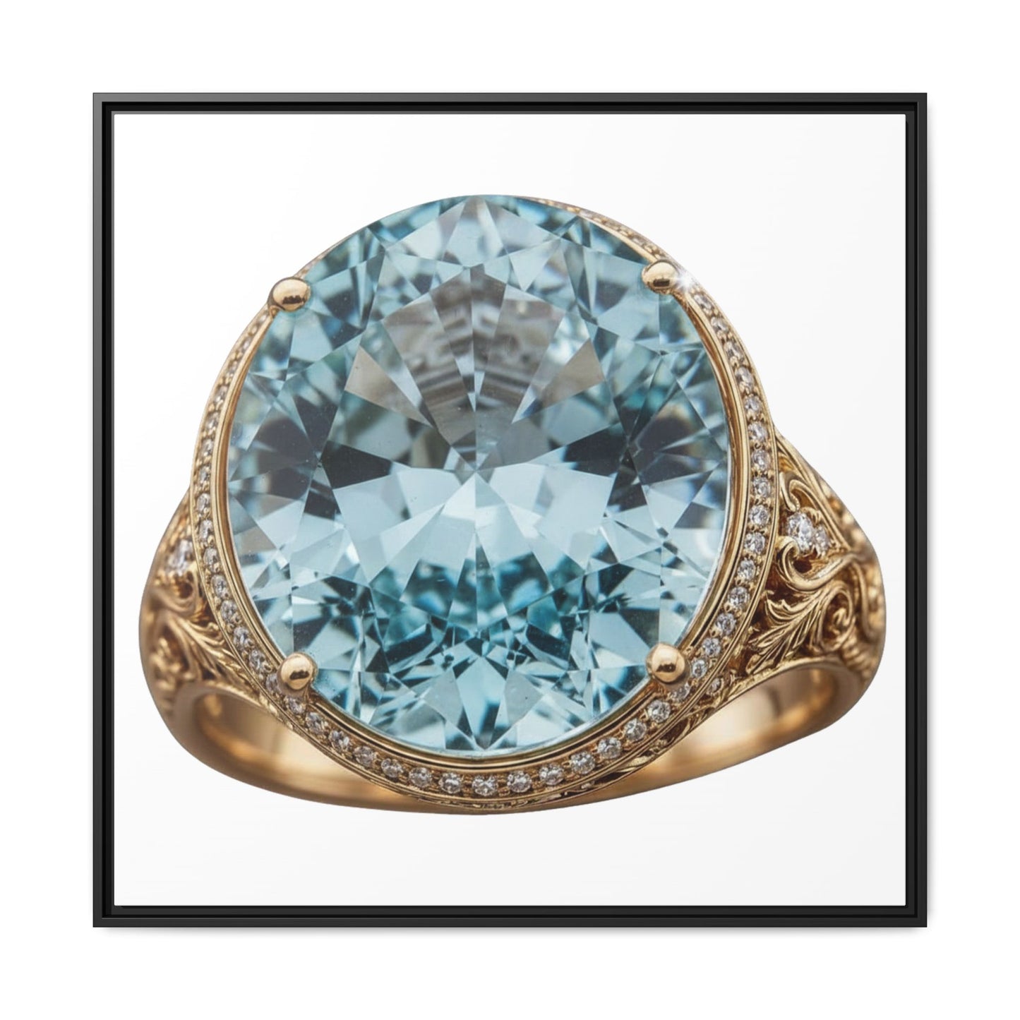 Aquamarine Heirloom Canvas Print