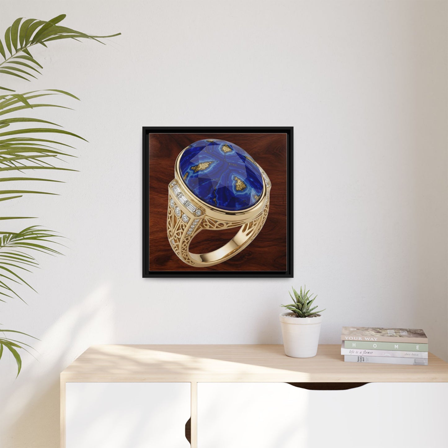 Lapis Walnut Showcase Canvas