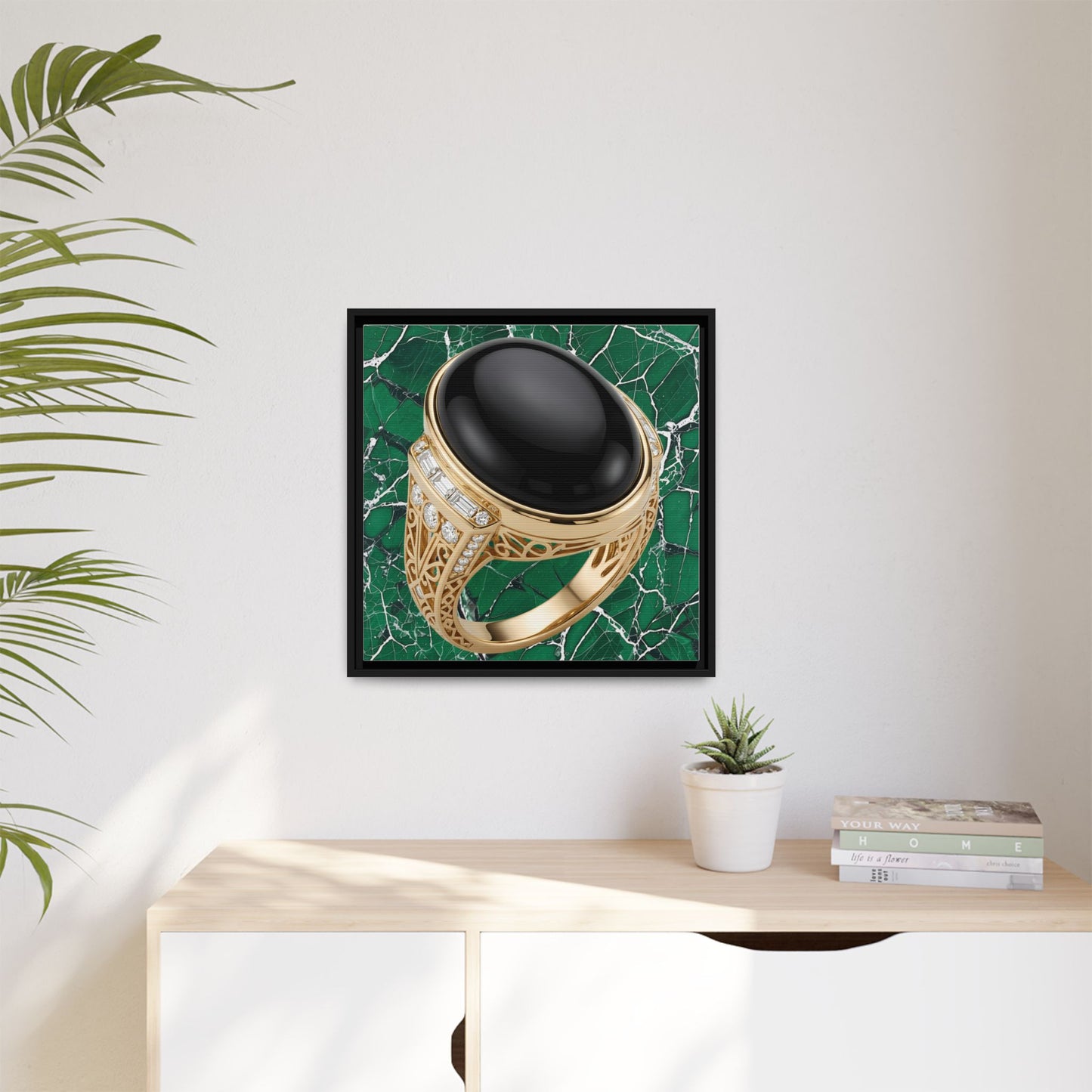 Onyx Verde Marble Canvas