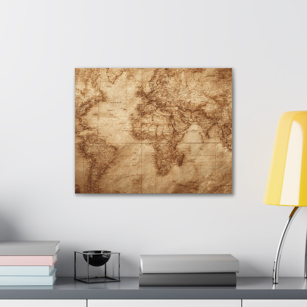 Heritage World Map Canvas Print
