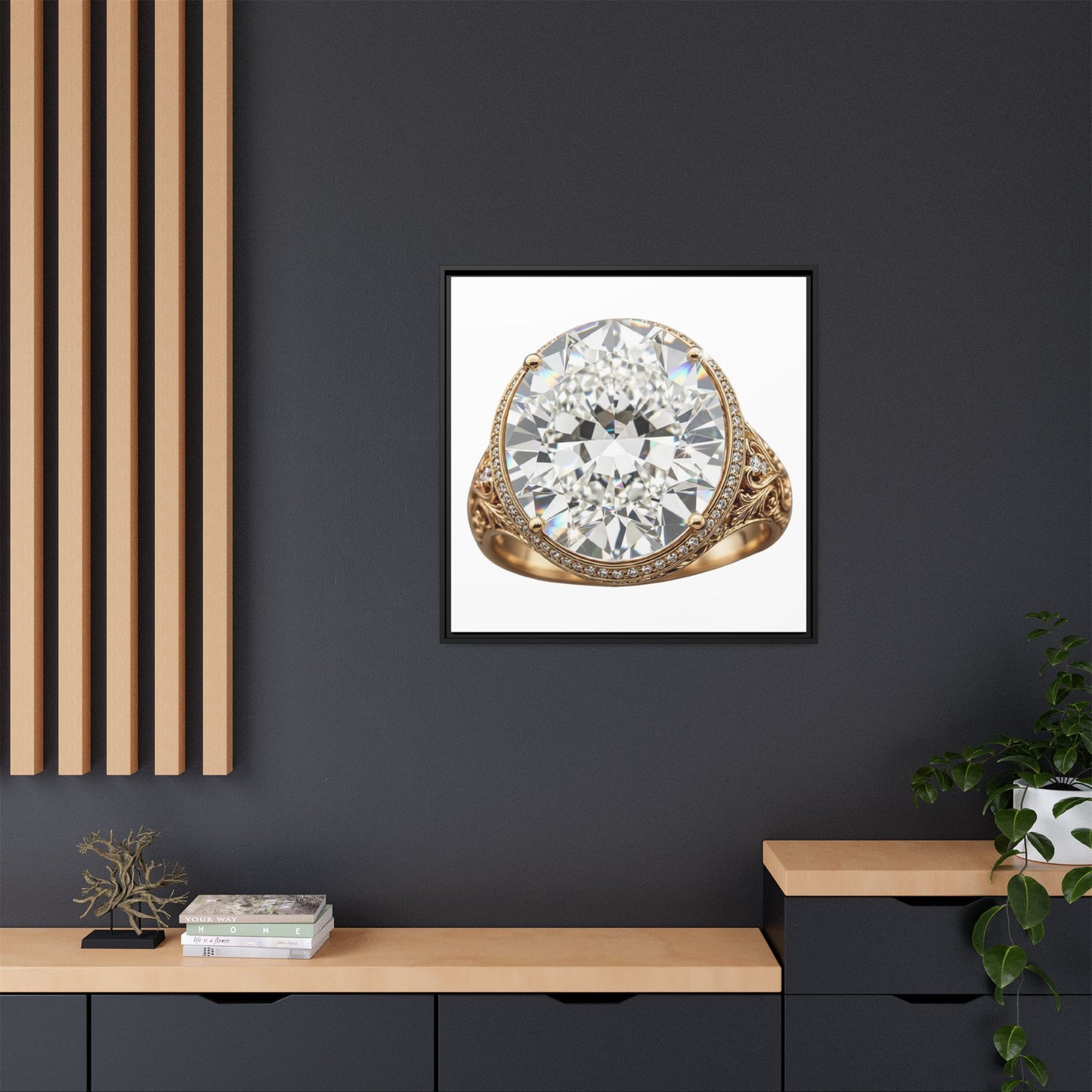 Brilliant Cut Ring Canvas Print