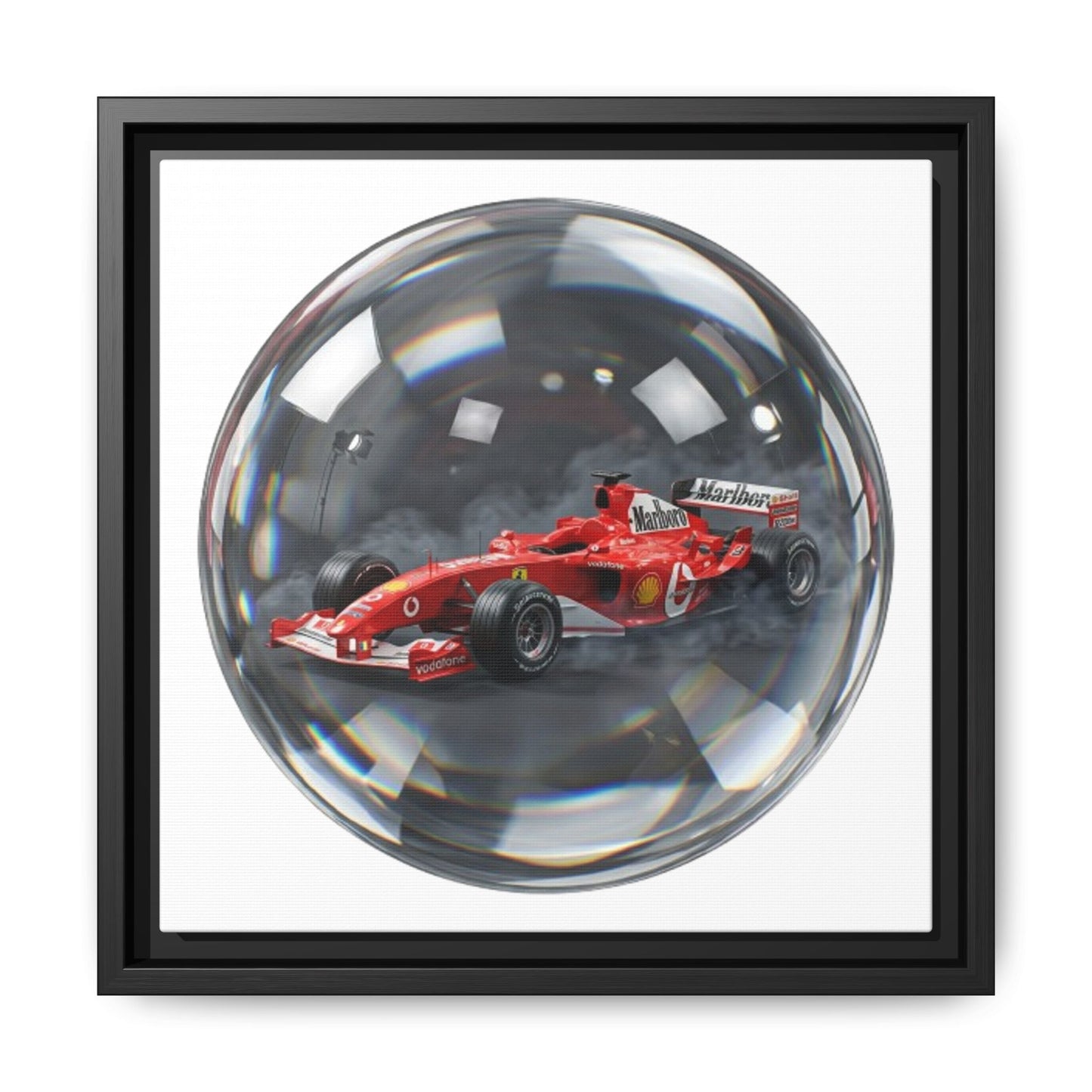 Velocity Sphere Framed Canvas