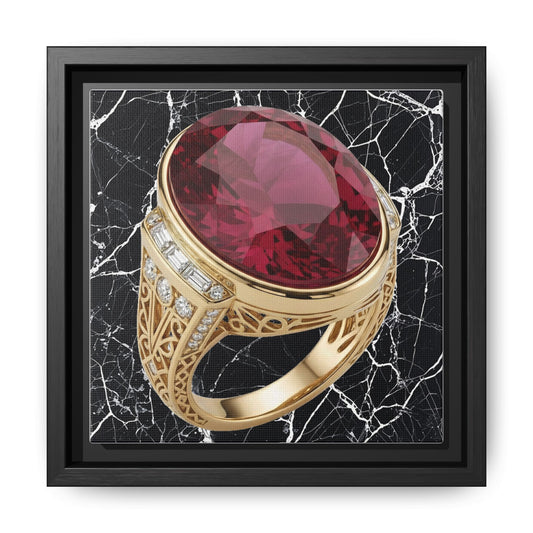 Crimson Marble Canvas
