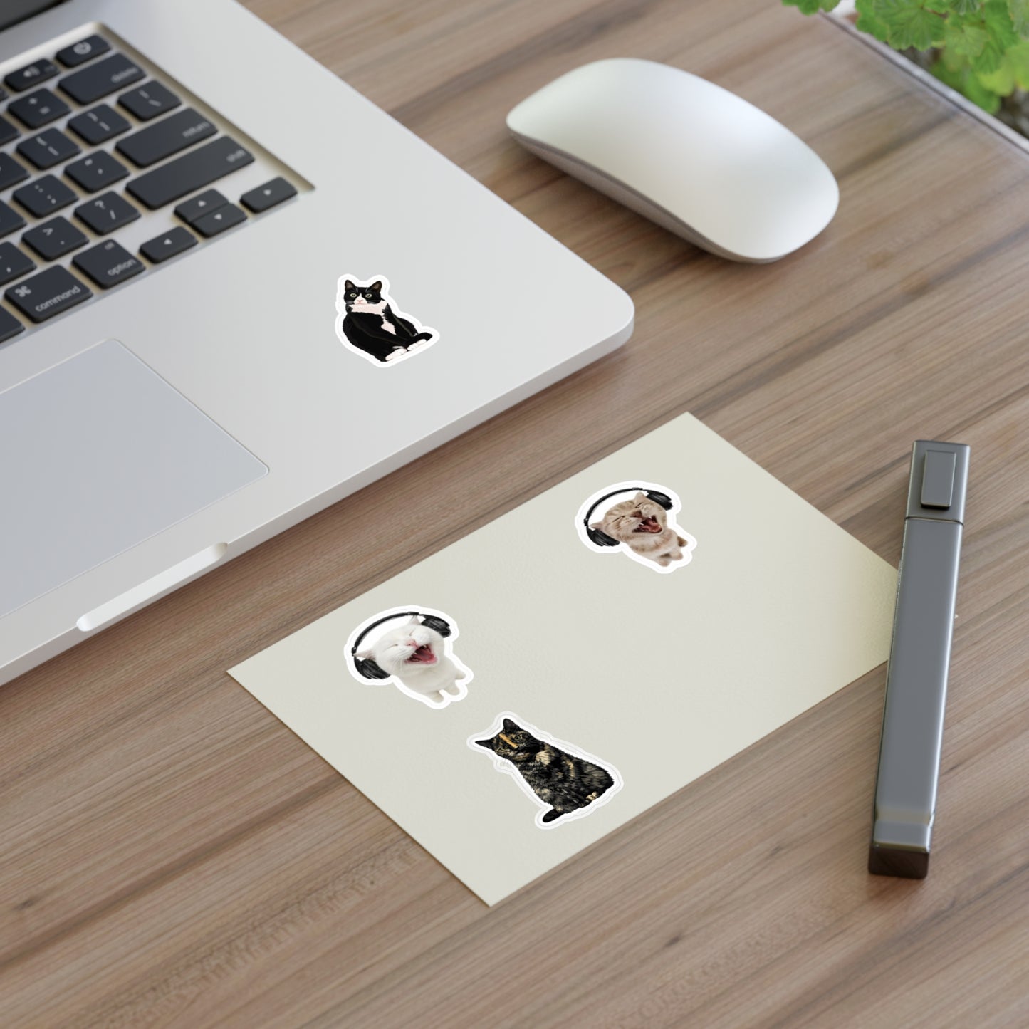 Headphone Cat Sticker Sheet