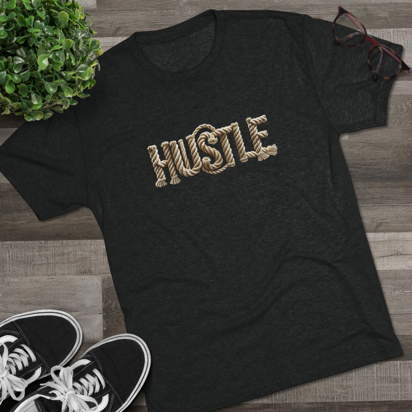 Hustle Rope Typography Men’s Tee