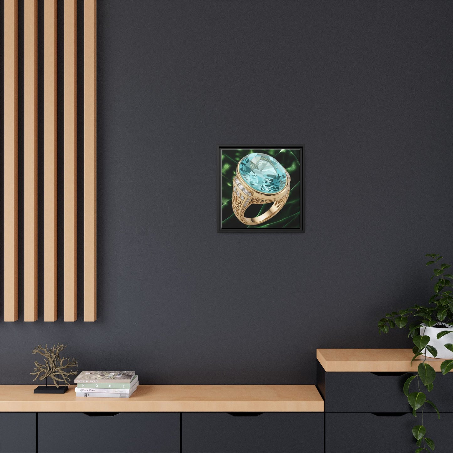 Aquamarine Lumina Ring Canvas