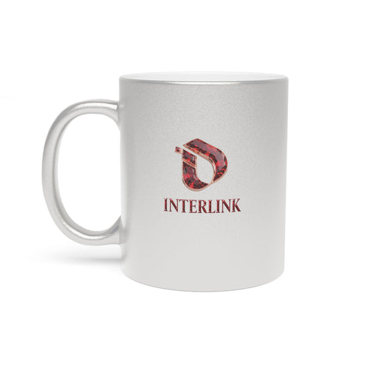 Ruby Interlink Metallic-Finish 11oz Ceramic Mug